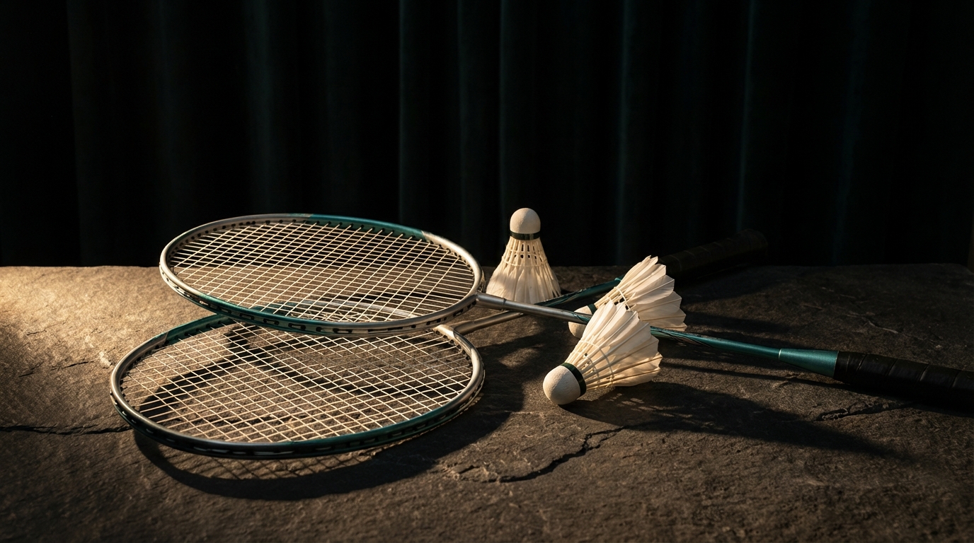 Badminton rackets and shuttlecock